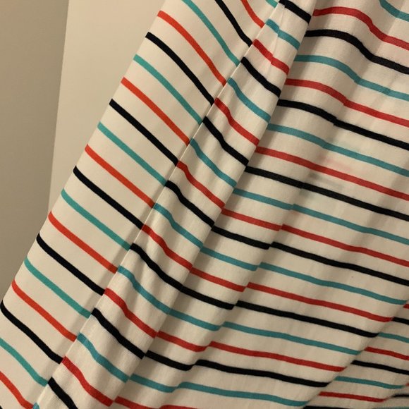 Loft Outlet Multi-Color Stripe Top Mixed Fabric, Size M. MOVING SALE!! - Picture 3 of 3